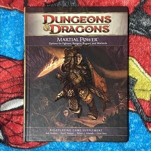 DUNGEONS & DRAGONS 2008 Martial Power Hardcover Book